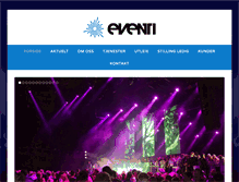 Tablet Screenshot of eventi.no
